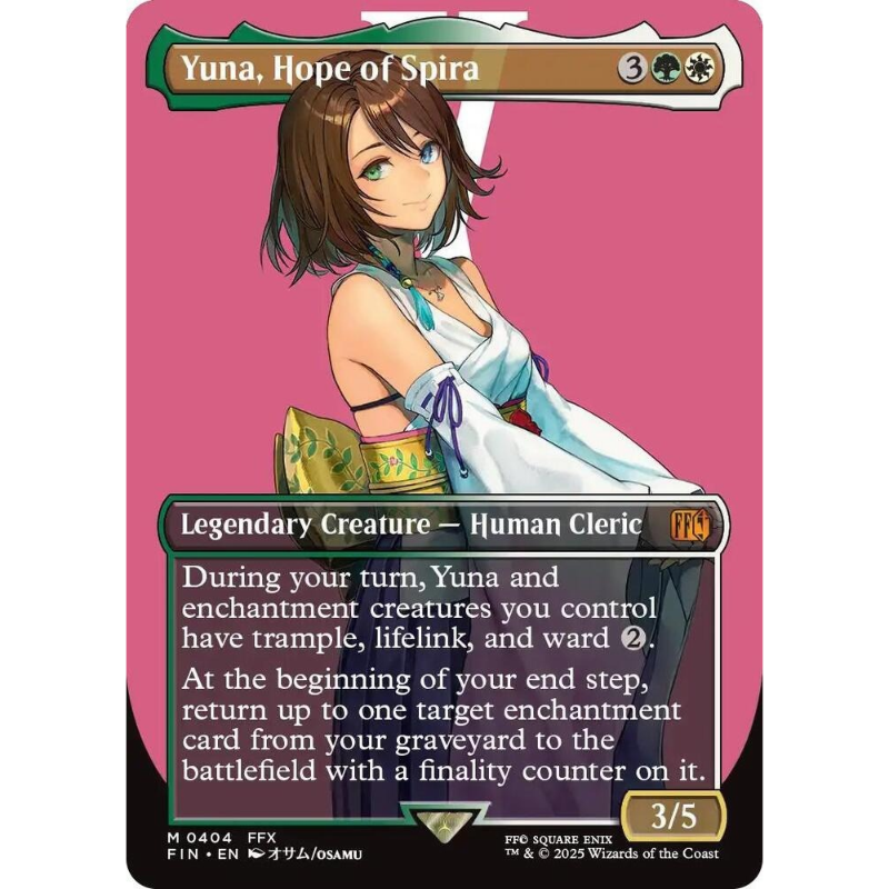 Magic: The Gathering Yuna, Hope of Spira (Borderless) - FINAL FANTASY #404 