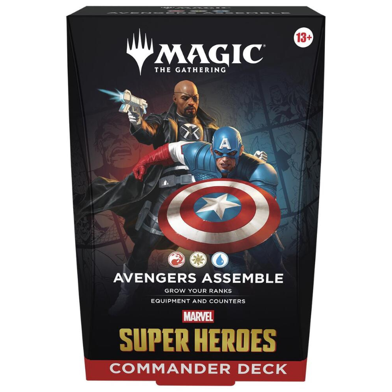 Magic: The Gathering Avengers Assemble Super Heroes Commander Deck packaging