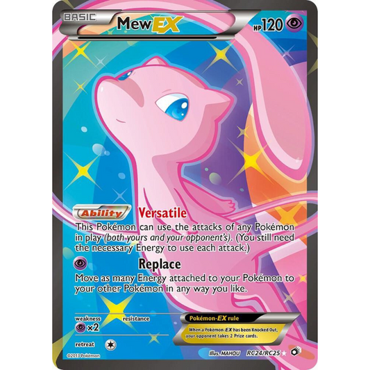 Mew EX (Full Art) - Legendary Treasures: Radiant Collection #RC24/RC25
