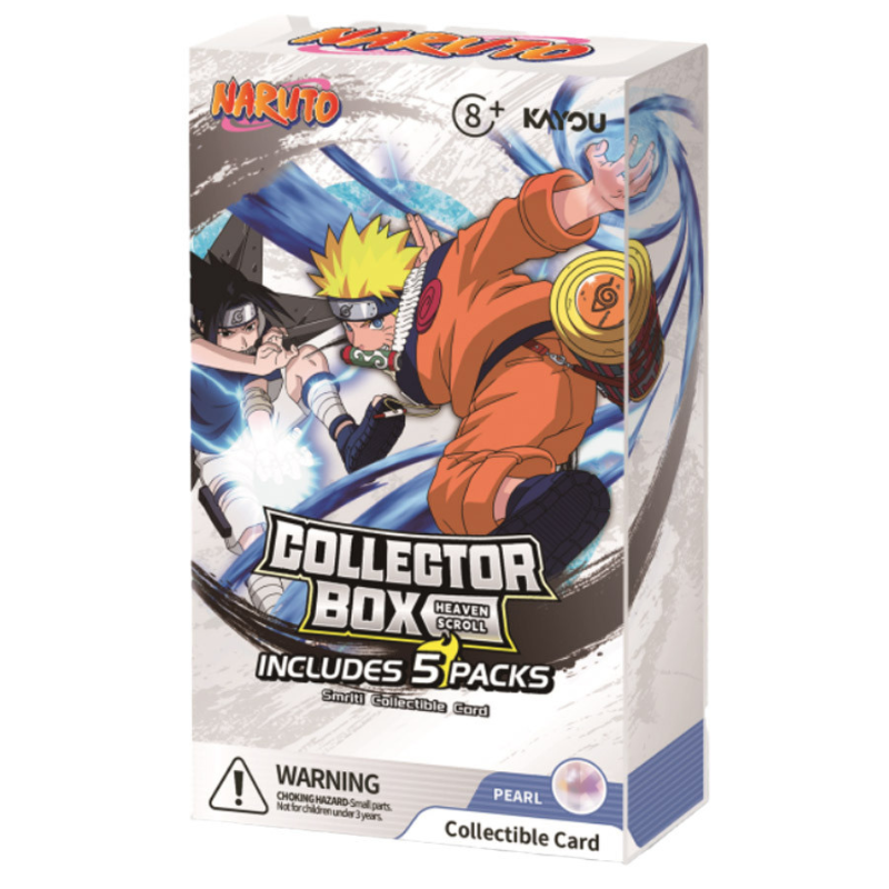 Naruto-themed collector's box with characters on a white background