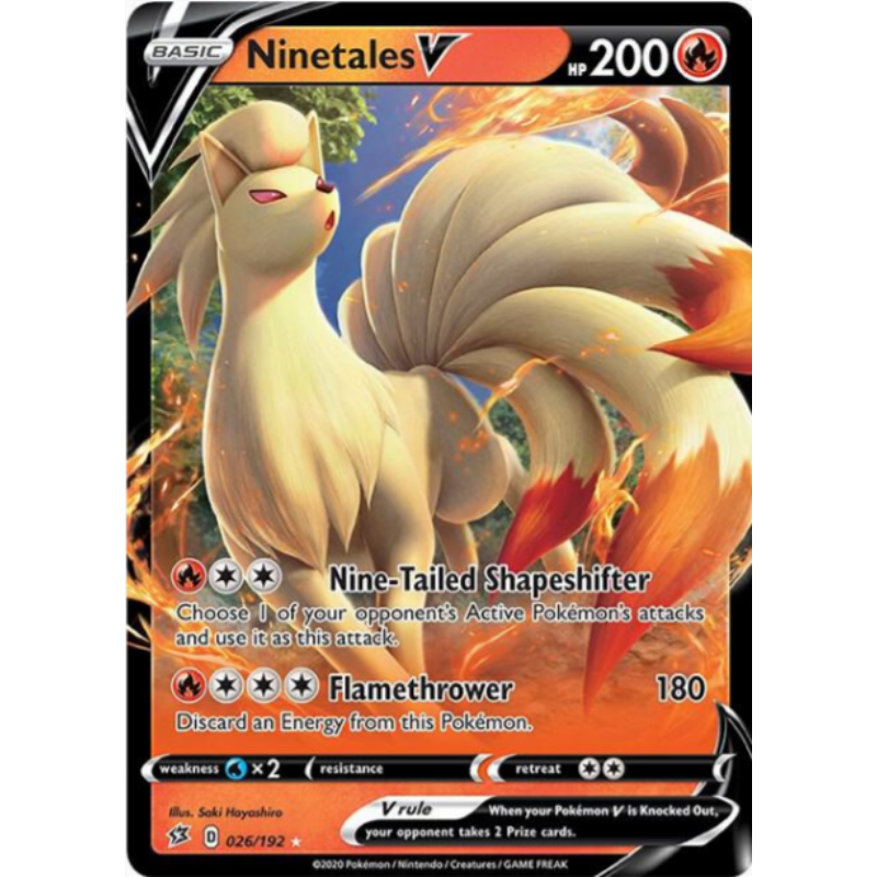 Ninetales V - Rebel Clash  #026/192