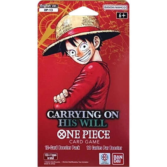 One Piece TCG: Carrying On His Will Sleeved Booster Pack (OP-13)