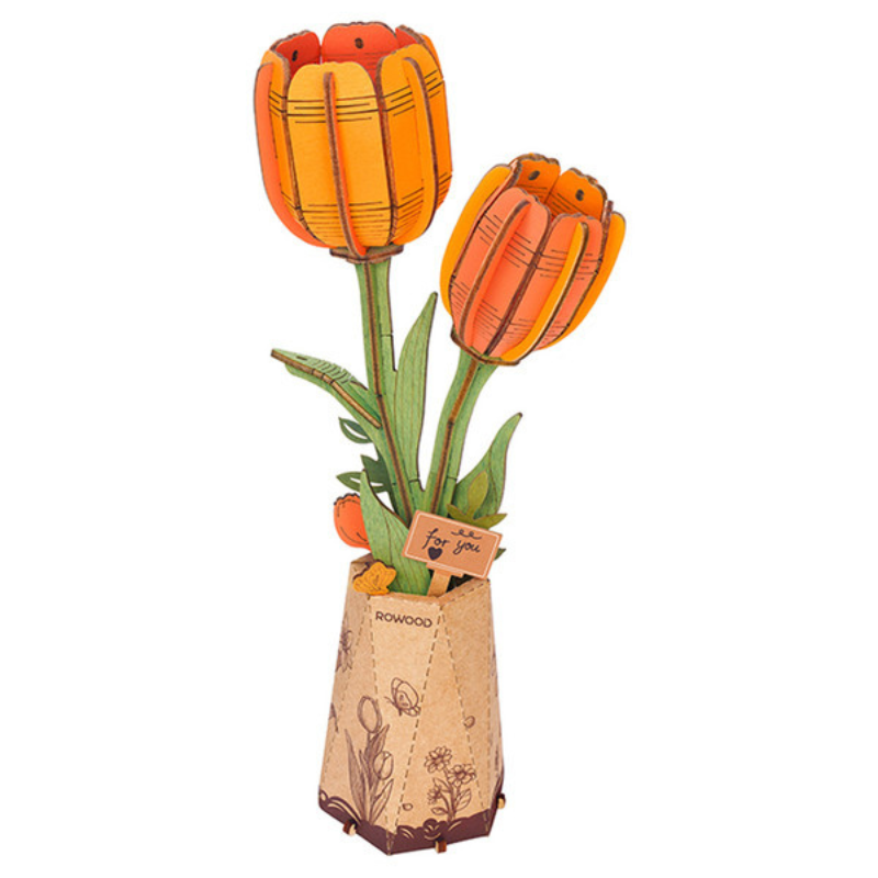 Orange Tulip - Rolife DIY Miniature
