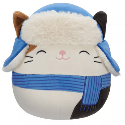 Original Squishmallows Cam with Blue Scarf and Hat 7.5"