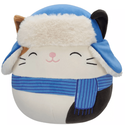 Original Squishmallows Cam with Blue Scarf and Hat 7.5"