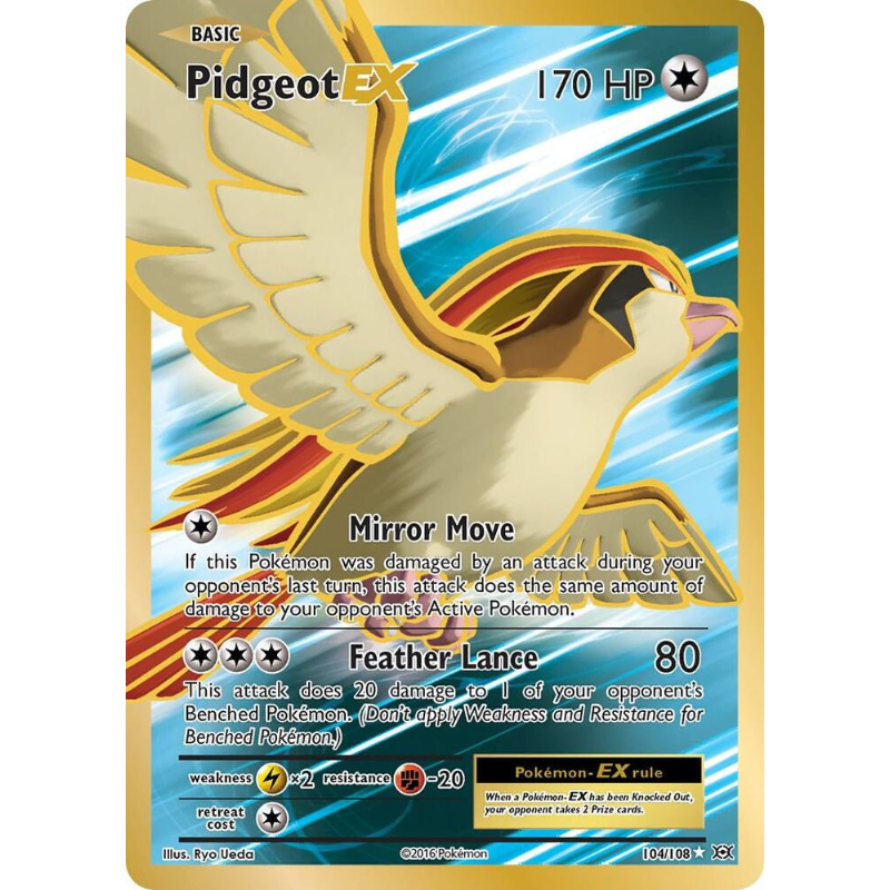 Pidgeot EX (Full Art) - Evolutions  #104/108