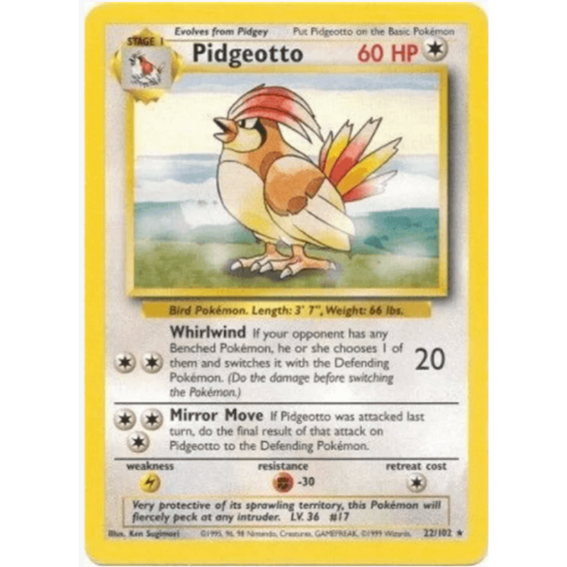 Pidgeotto - Base Set #022/102