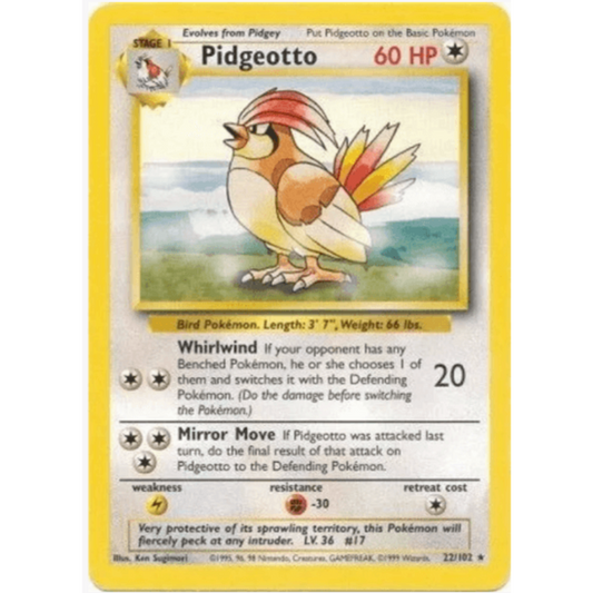 Pidgeotto - Base Set #022/102