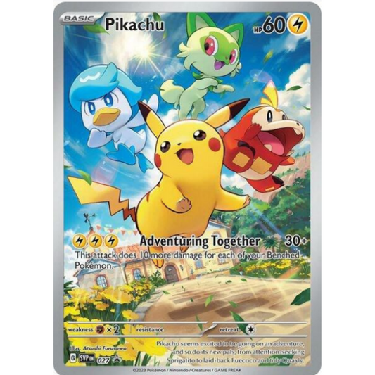 Pikachu - Scarlet & Violet Promo Cards #027