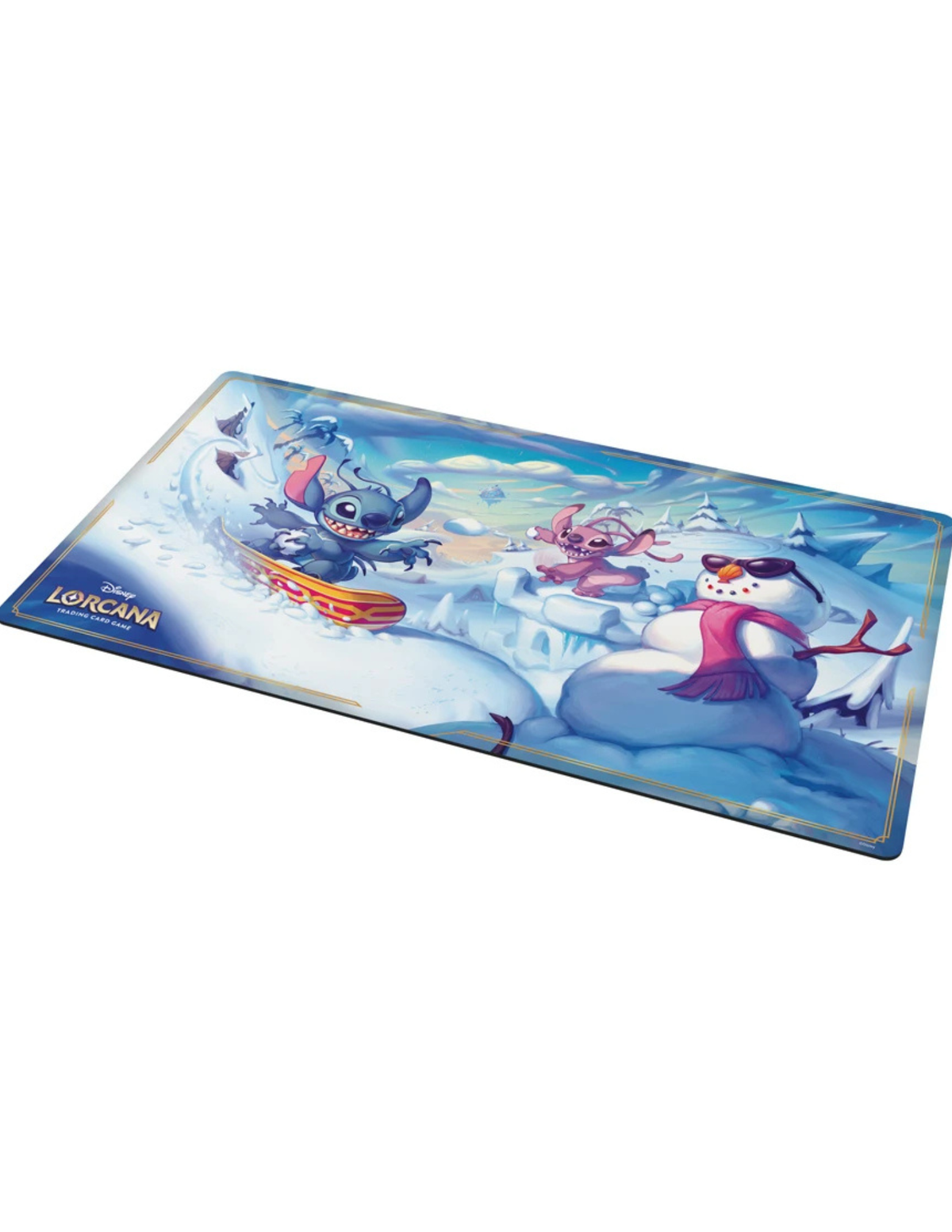 Playmat: Disney Lorcana: Set 14: Hyperia City: Snowboarding Stitch