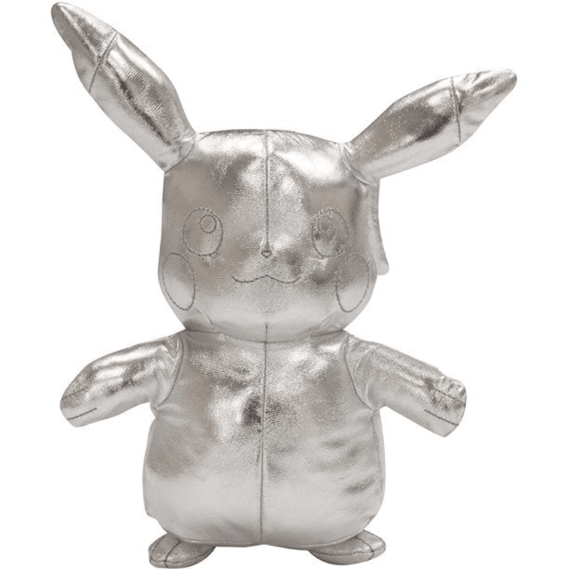 Pokémon Pikachu 25th Anniversary Silver Plush