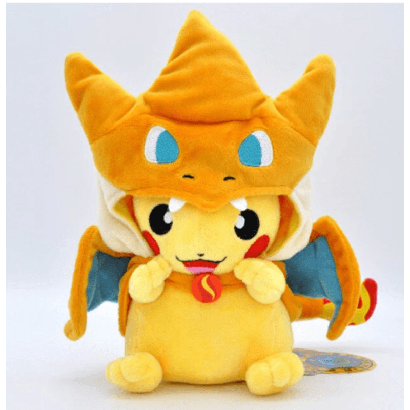 Pokémon Plush Cosplay Pikachu Mega Charizard Y 8in