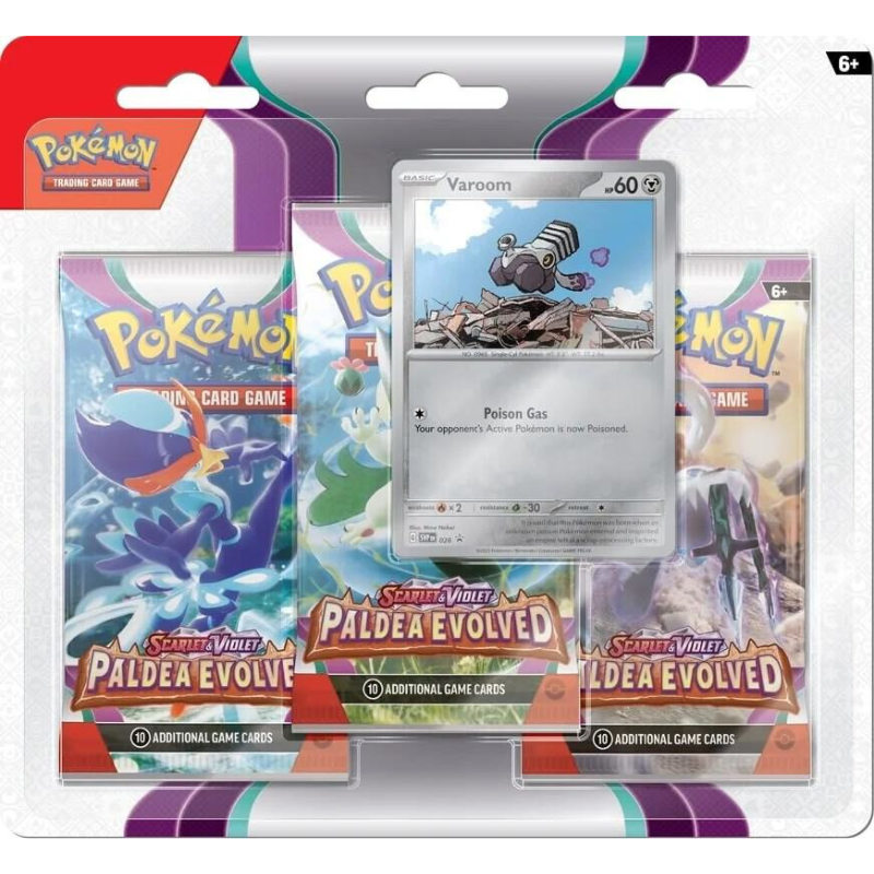 Pokémon TCG Paldea Evolved - 3 Pack Blister