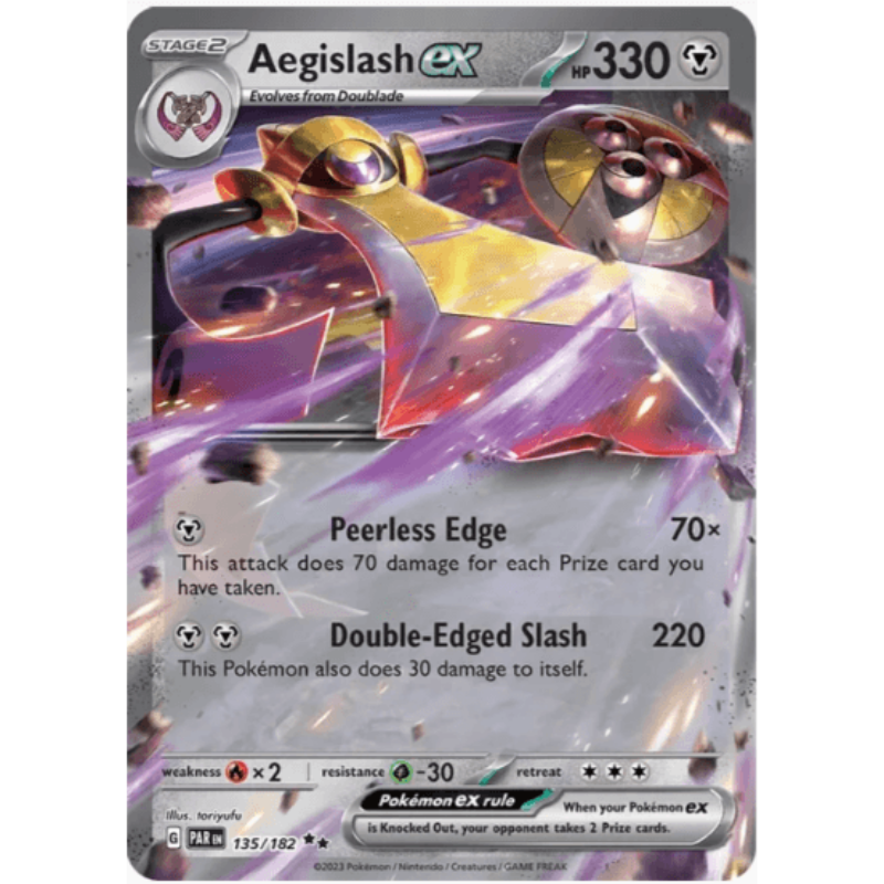 Pokémon Aegislash ex - Paradox Rift #135/182