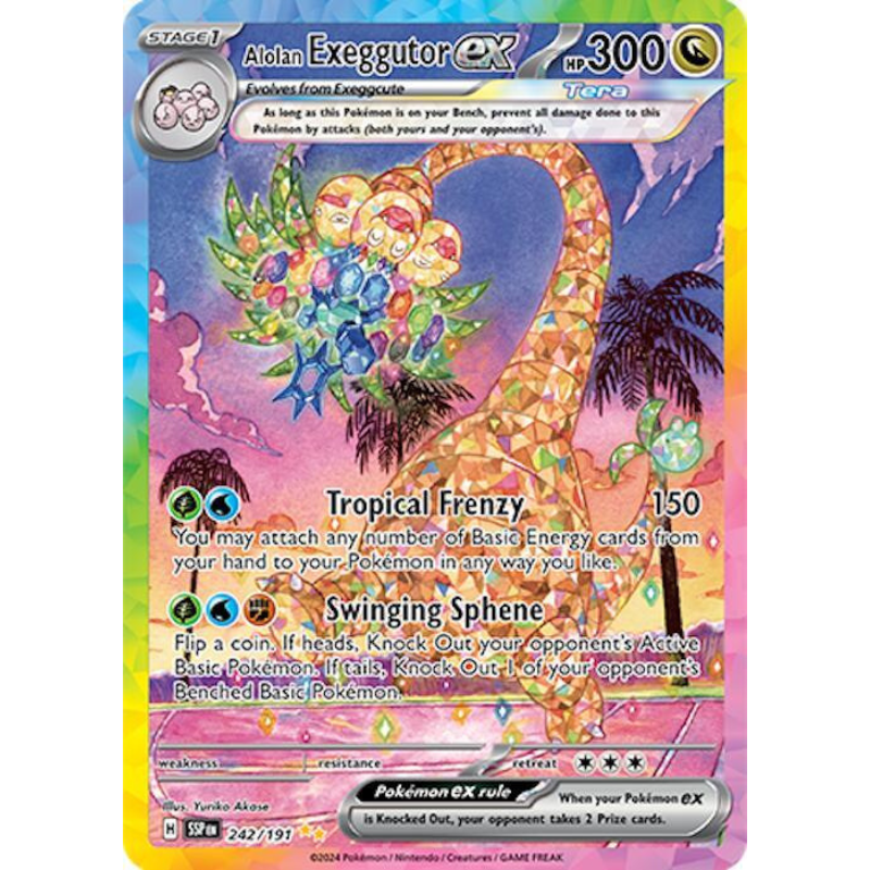 Pokémon Alolan Exeggutor ex - Surging Sparks #242/191