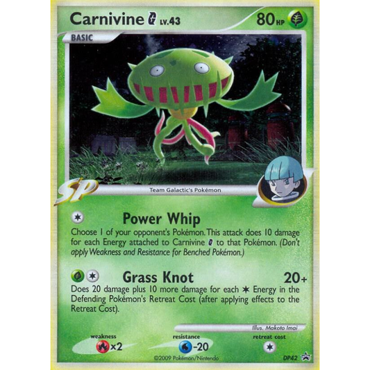 Pokémon Carnivine G - Diamond and Pearl Promos #DP42 