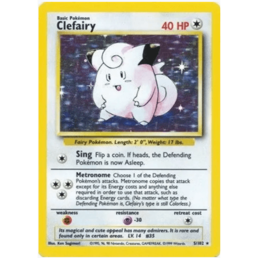 Pokémon Clefairy - Base Set #005/102