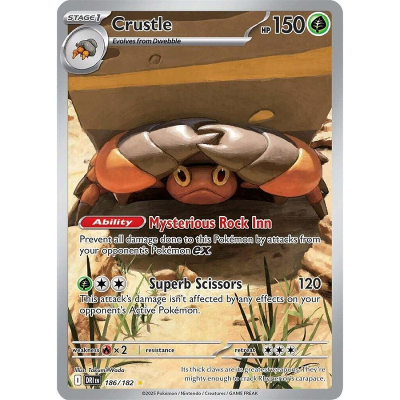 Pokémon Crustle - Destined Rivals #186/182