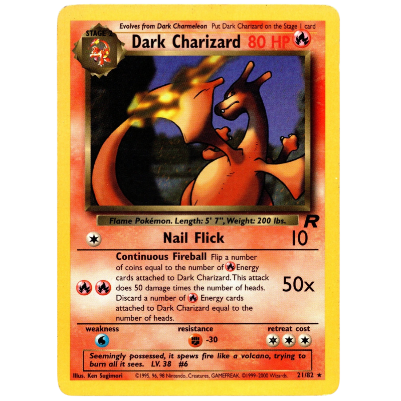 Pokémon Dark Charizard - Team Rocket #21/82 D