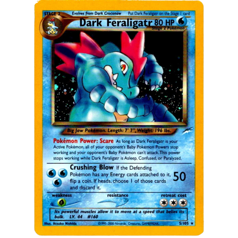 Pokémon Dark Feraligatr - Neo Destiny #005/105