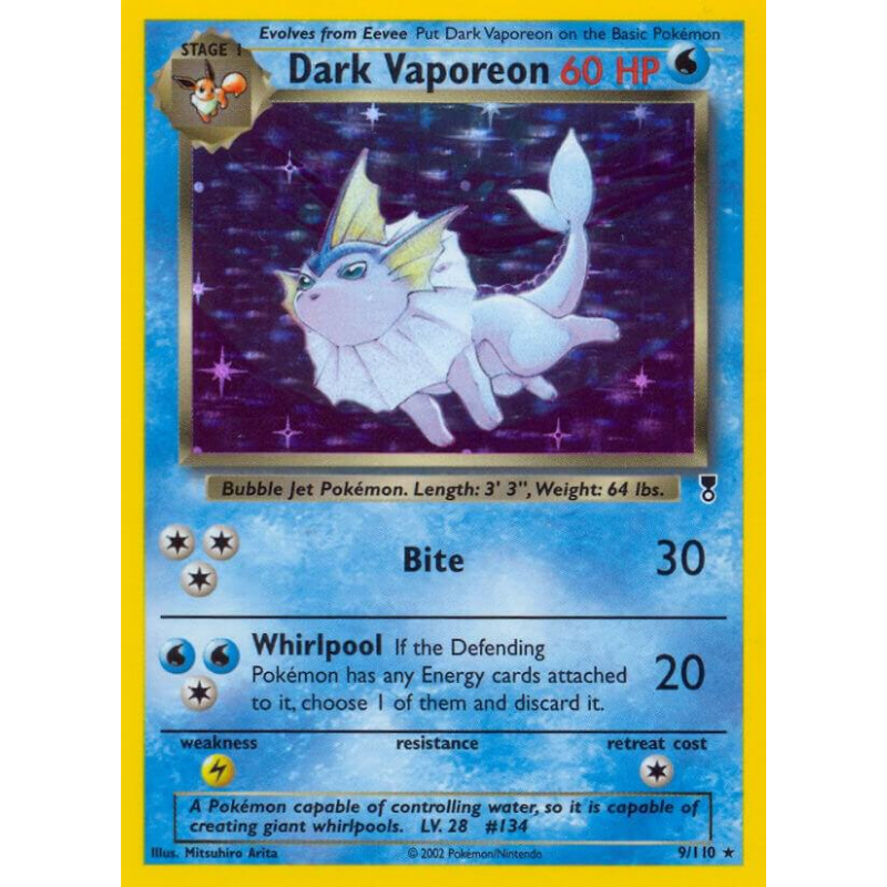 Pokémon Dark Vaporeon - Legendary Collection #009/110