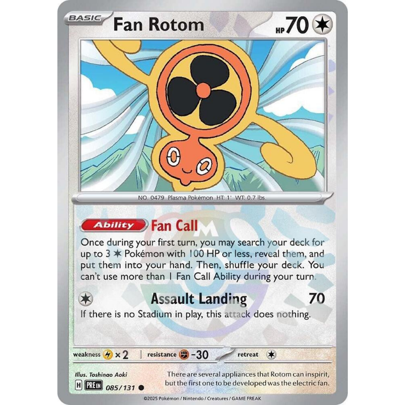 Pokémon Fan Rotom (Master Ball Pattern) - Prismatic Evolutions #085/131