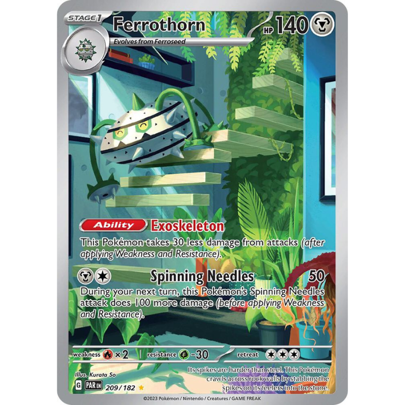 Pokémon Ferrothorn - Paradox Rift #209/182