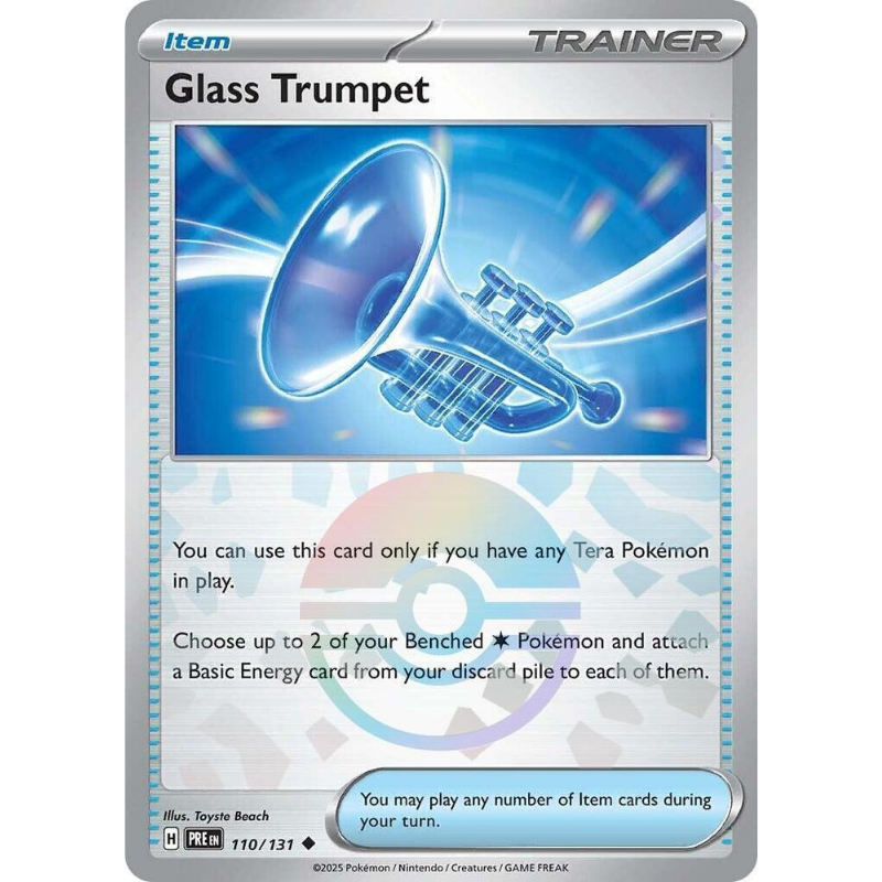 Pokémon Glass Trumpet (Poke Ball Pattern) - Prismatic Evolutions #110/131