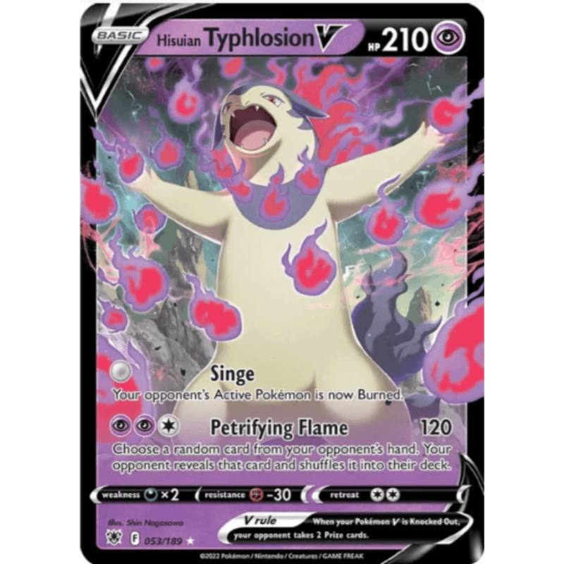 Pokémon Hisuian Typhlosion V - Astral Radiance #053/189