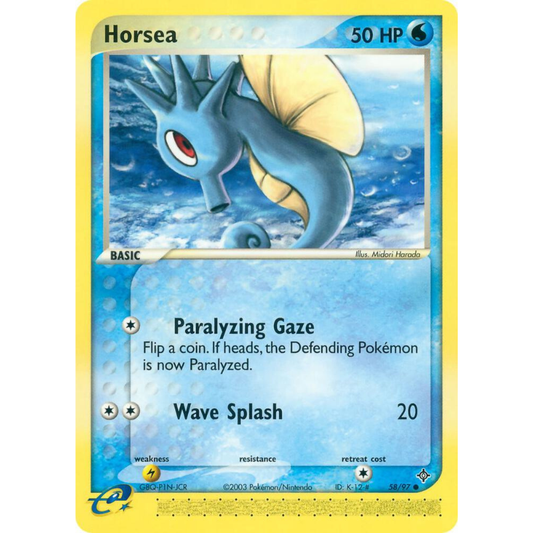 Pokémon Horsea - EX Dragon #58/97 LP