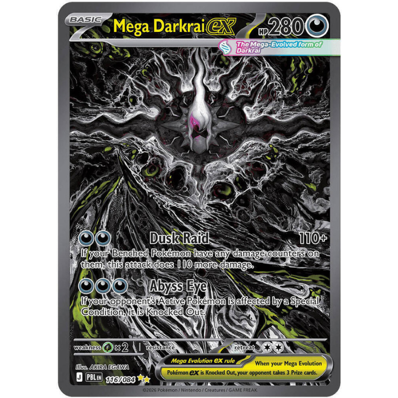 Pokémon Mega Darkrai ex - Pitch Black #116/084