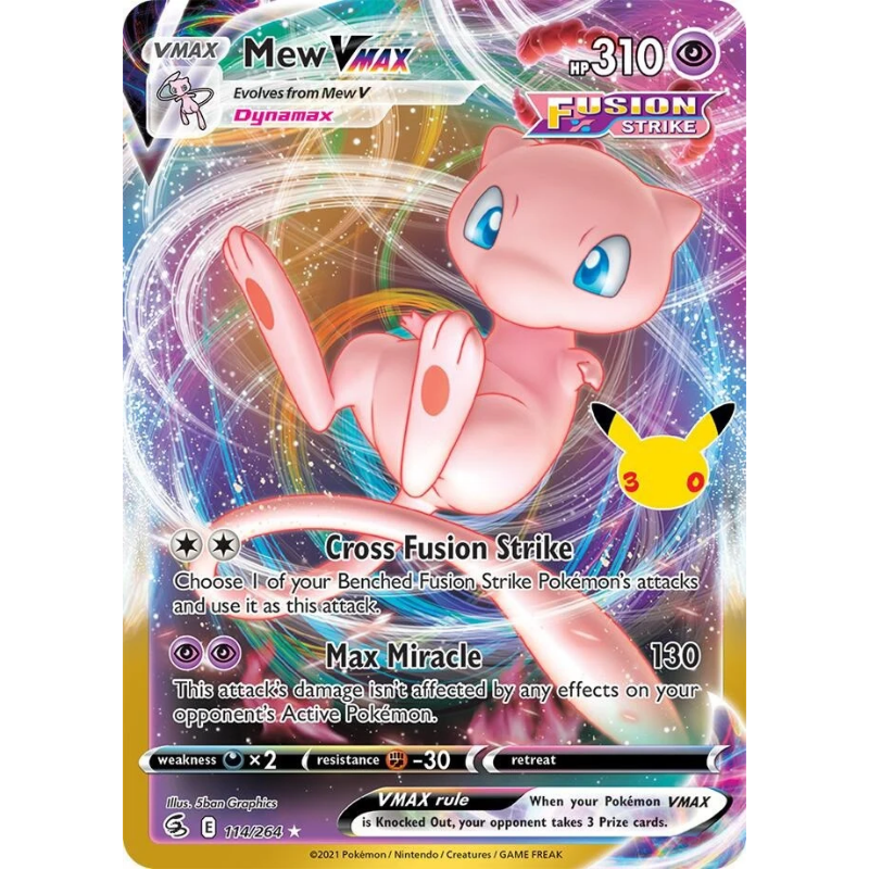 Pokémon Mew VMAX - 30th Celebration Classic Collection #114/264