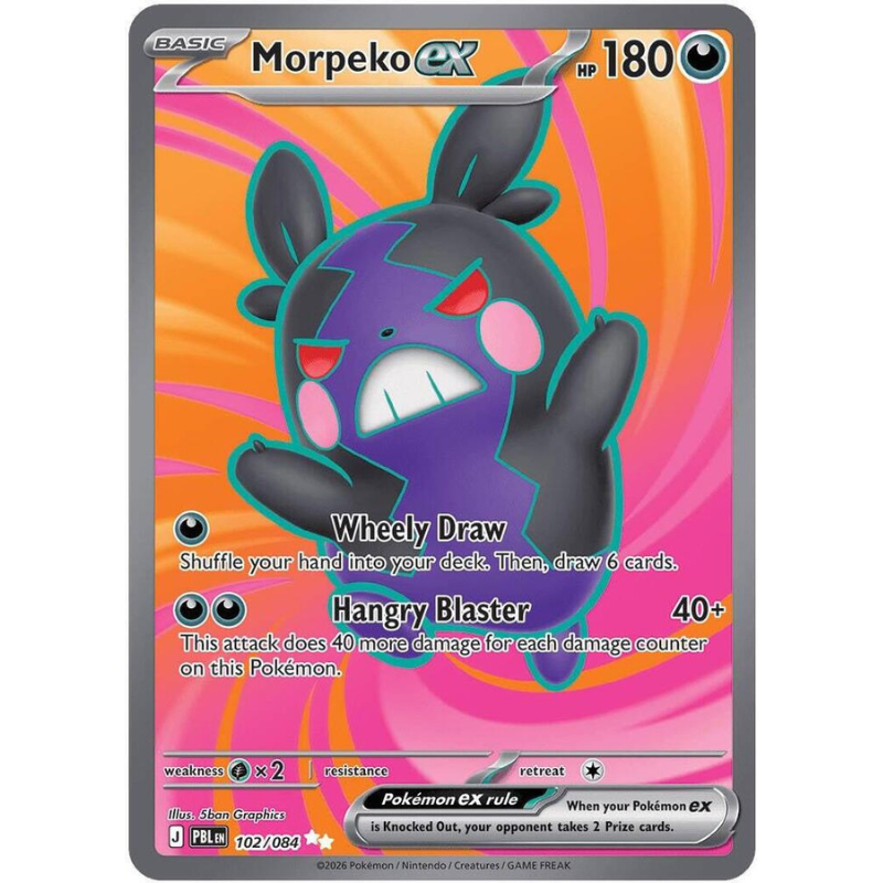 Pokémon Morpeko ex - Pitch Black #102/084