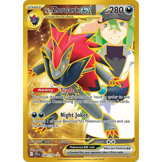 Pokémon N's Zoroark ex - Journey Together #189/159