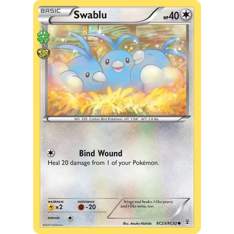 Pokémon Pokémon Swablu - Generations: Radiant Collection #RC23/RC32