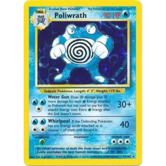 Pokémon Poliwrath - Base Set #013/102