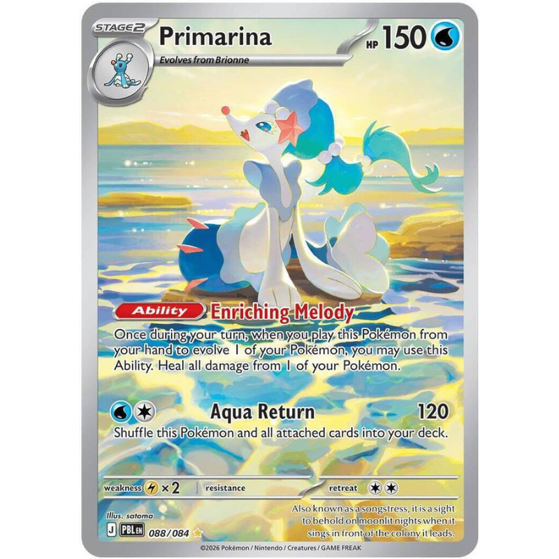 Pokémon Primarina - Pitch Black #088/084 NM