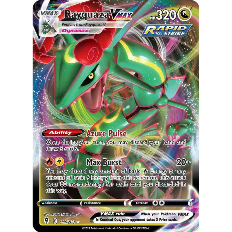Pokémon Rayquaza VMAX - Evolving Skies #111/203