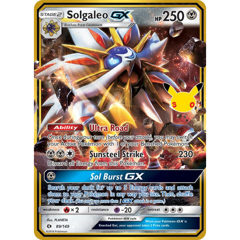 Pokémon Solgaleo GX - 30th Celebration Classic Collection #89/149