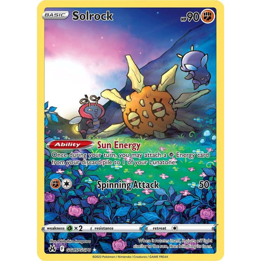 Pokémon Solrock - Crown Zenith: Galarian Gallery #GG15/GG70 NM