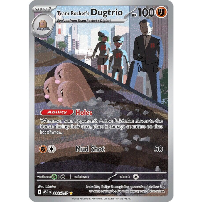 Pokémon Team Rocket's Dugtrio - Ascended Heroes #239/217
