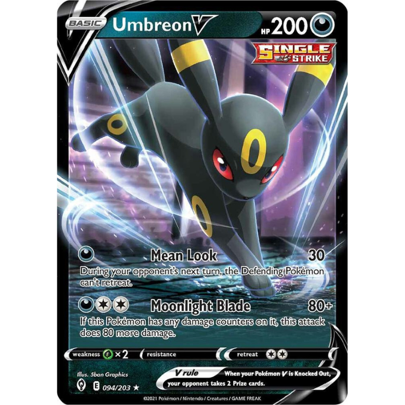 Pokémon Umbreon V - Evolving Skies #094/203