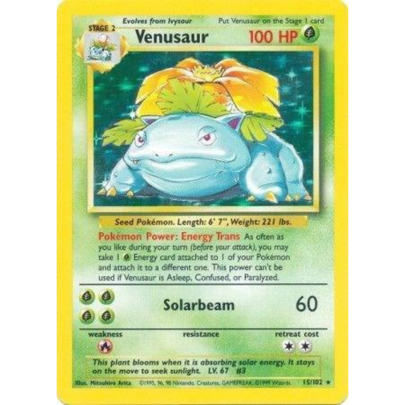 Pokémon Venusaur - Base Set #015/102