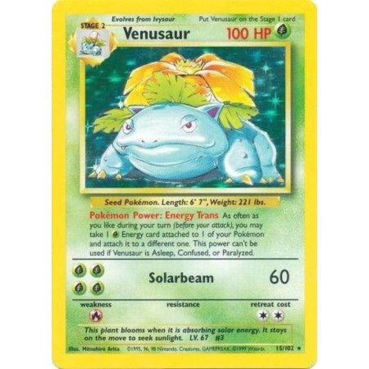 Pokémon Venusaur - Base Set #015/102