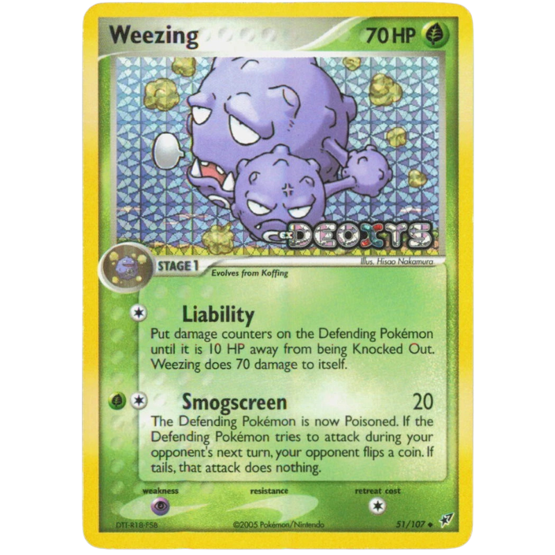 Pokémon Weezing - EX Deoxys #51/107