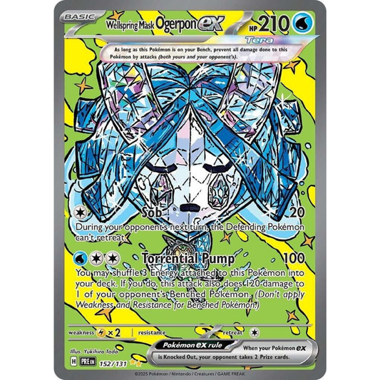Pokémon Wellspring Mask Ogerpon ex - Prismatic Evolutions #152/131