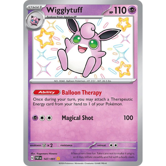 Pokémon Wigglytuff - Paldean Fates #147/091