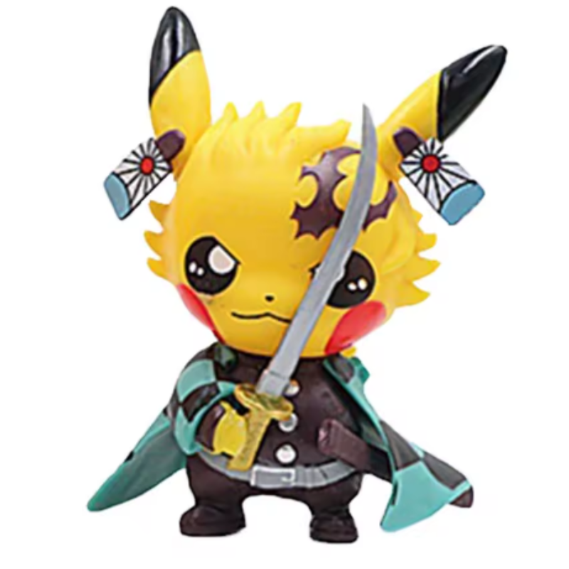 Pokémon Cosplay Figure - Pikachu Demon Slayer -Tanjiro 3.5"