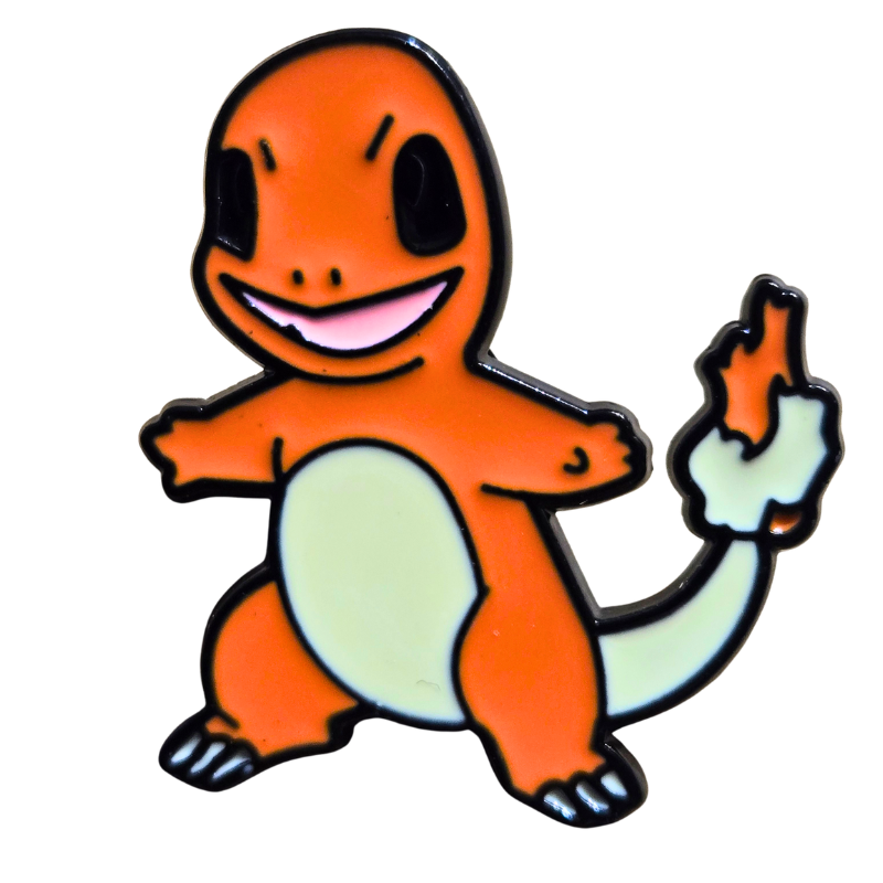Animated character with a happy expression on a white background