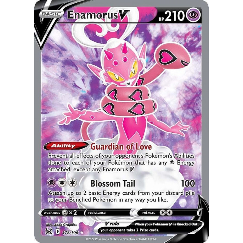 Pokémon trading card featuring a pink creature with a purple background